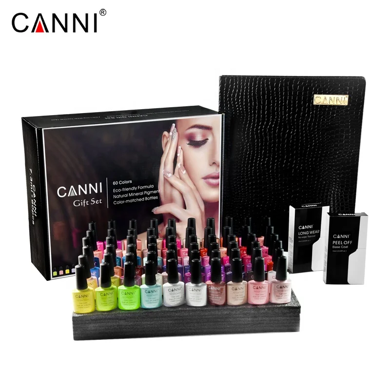 

CANNI High Quality VIP 7.3ml 60pcs/Set Nail Polish Kit For Girls Fashion Nail Art Kit UV Gel Polish