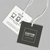 Custom kraft jeans clothing hang tag string plastic seal hang tag for garments