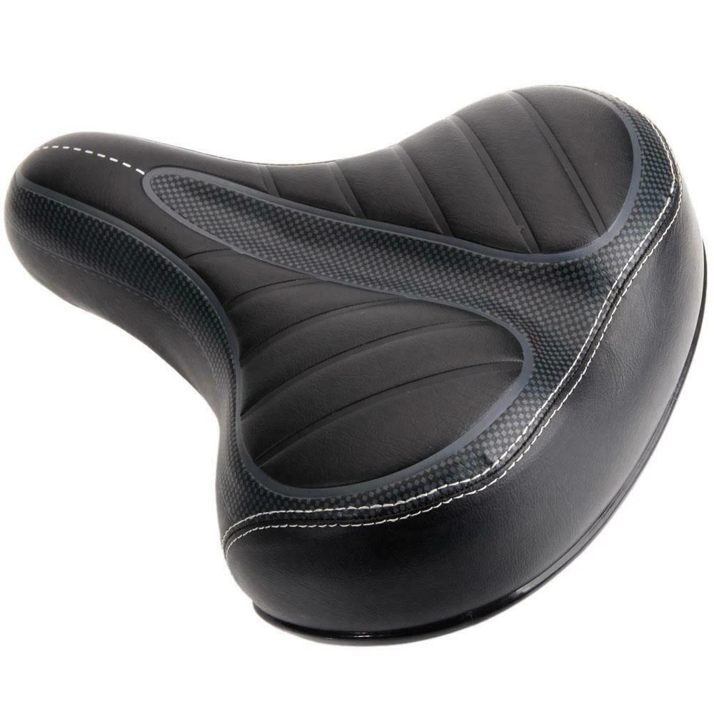 

Comfort Wide Big Bum Bike Bicycle Gel Cruiser Extra Sporty Soft Pad Saddle Seat