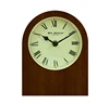 Home Office Hotel Table Desk Decor Retro Vintage Antique Deep Wood Grain Wooden Clock with Different Shape