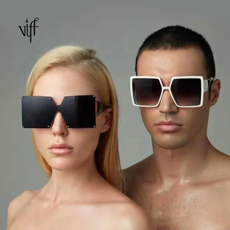 

Oversized Metal Square Sunglasses VIFF HM16550 Women Men Vintage Gafas Shade Style UV400 sunglasses