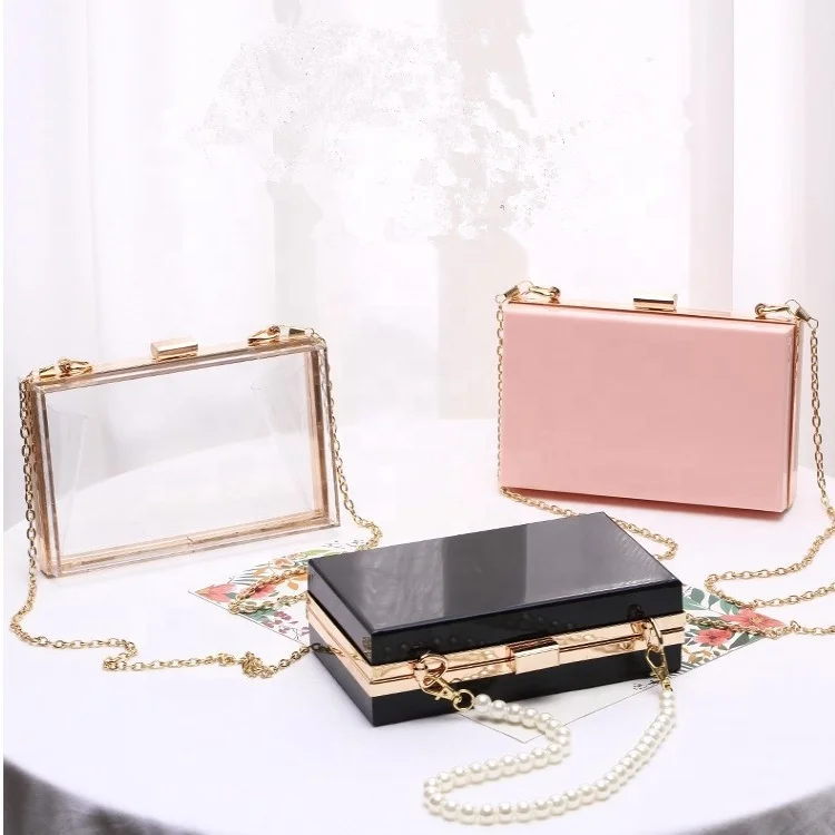 

2021 Wholesale High Quality Women Crystal Evening Bags Clear Clutch evening handbags for Women, As the picture shown