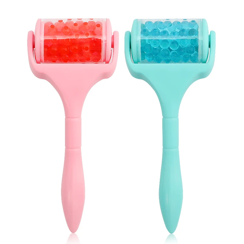 

Plastic Head Skin Rejuvenation Cooling System Face Skincare Ice Roll, Green pink
