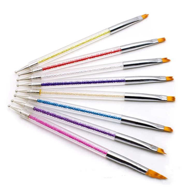 

Aokitec Flower Pattern Petal Double Head Beauty Tool Gradient Point Drill Pen Nail Brush
