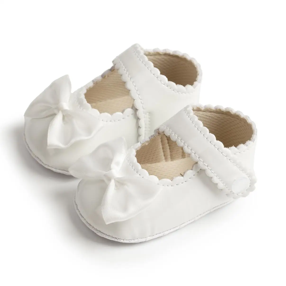 

In-stock wholesale wedding party cotton soft sole new design princess prewalker infant dress Baby girl shoes