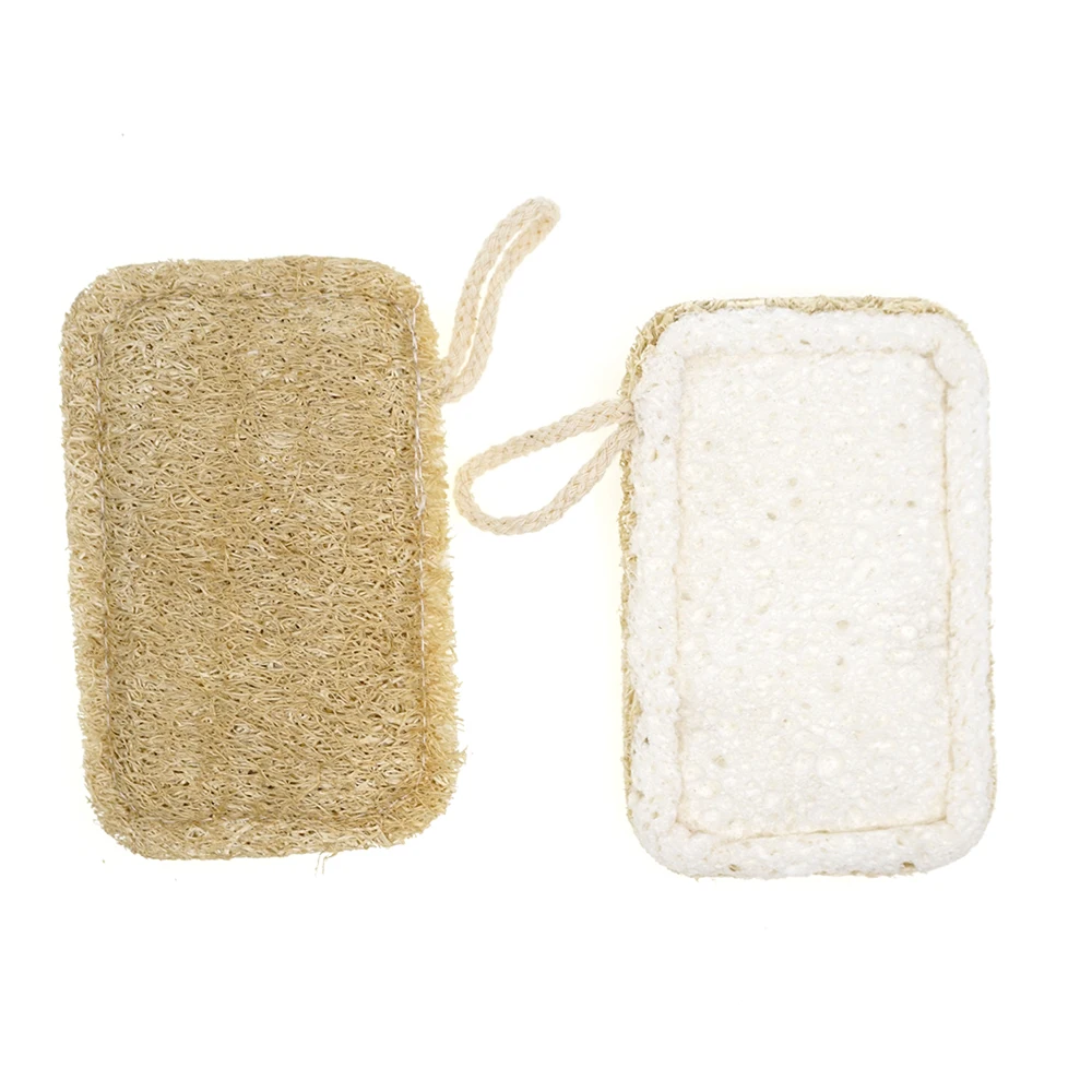 

HOME 100% NATURE Kitchen Cleaning Brush Cellulose Organic Loofah Pad Sponge, Natural color