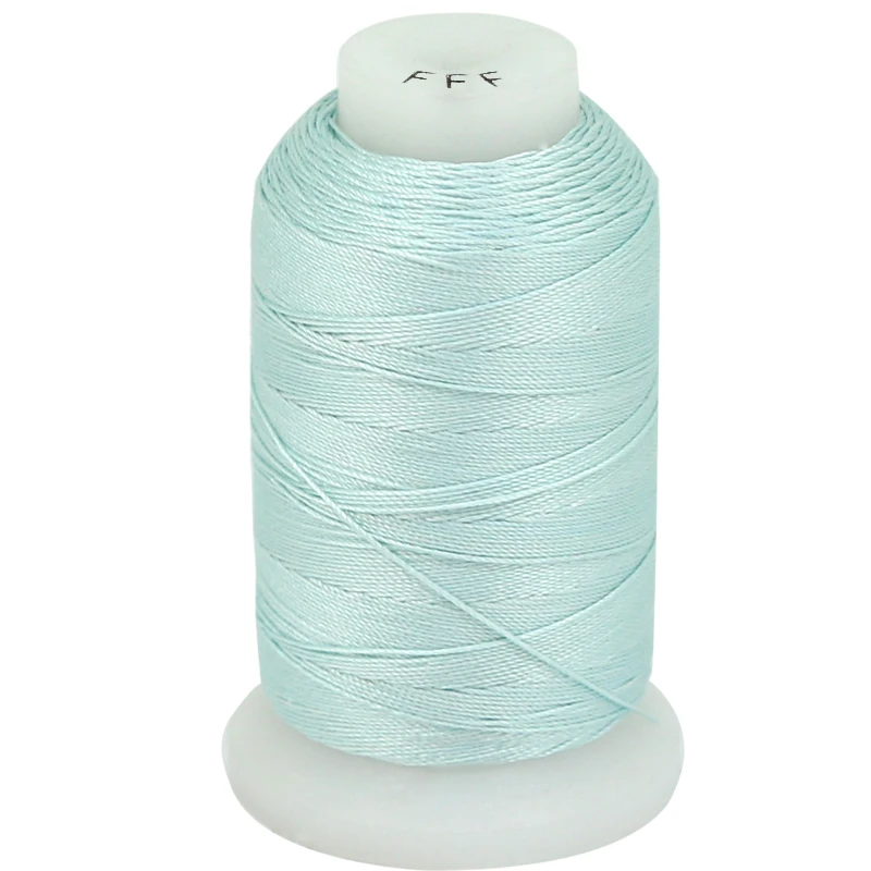 

XuQian Wholesale 92Yards 100% Natural Handmade Turquoise Silk Cord For Jewelry Making