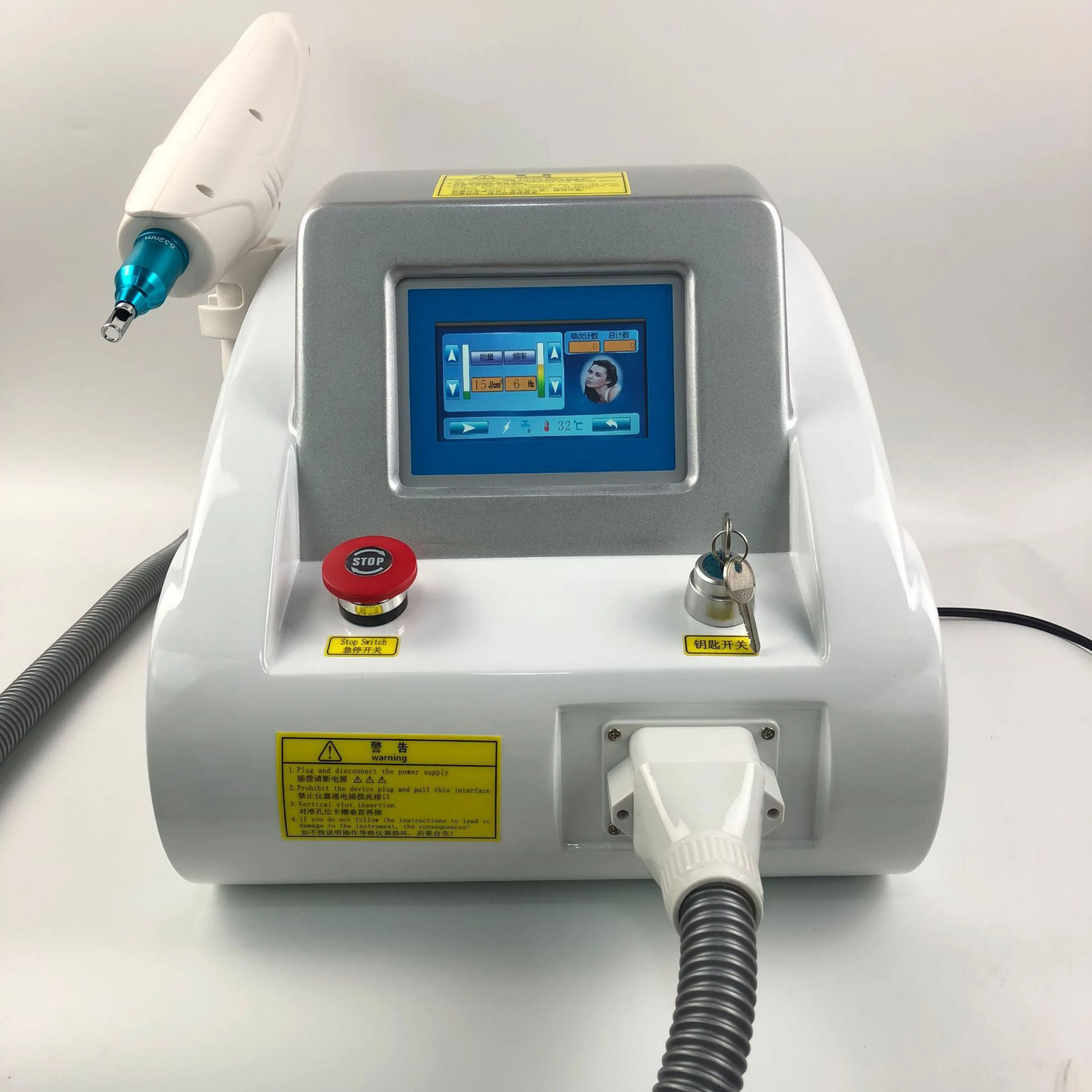 

rofessional ND YAG Laser Tattoo Removal Machine with Factory Price