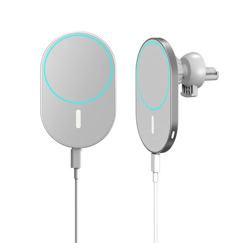 

15W Magnetic Wireless Car Charger for iPhone i12 pro max Quick Wireless Charger Car Mount holder, Black