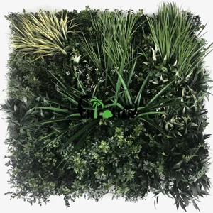 Image of Fire Retardant decoration artificial vertical green wall for outdoor use