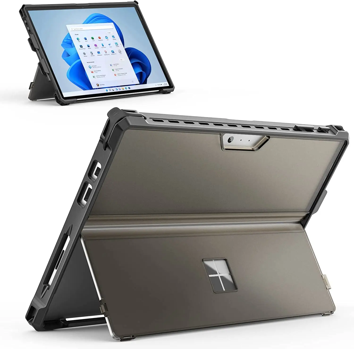 

MoKo Case for Microsoft Surface Pro 7 Plus/Pro7/Pro 6/Pro 5/Pro 4/ LTE - All-in-One Rugged Cover Case Kickstand Protective