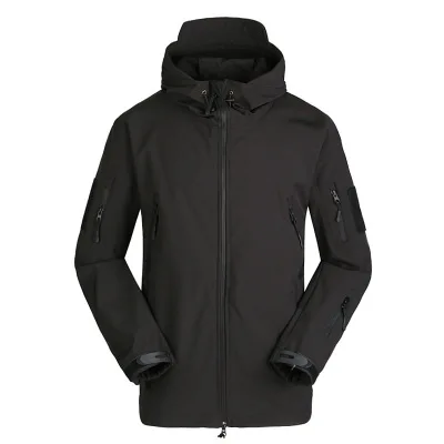 

Waterproof windproof Jacket Tactical Soft Jacket For Hiking Camping, Grey