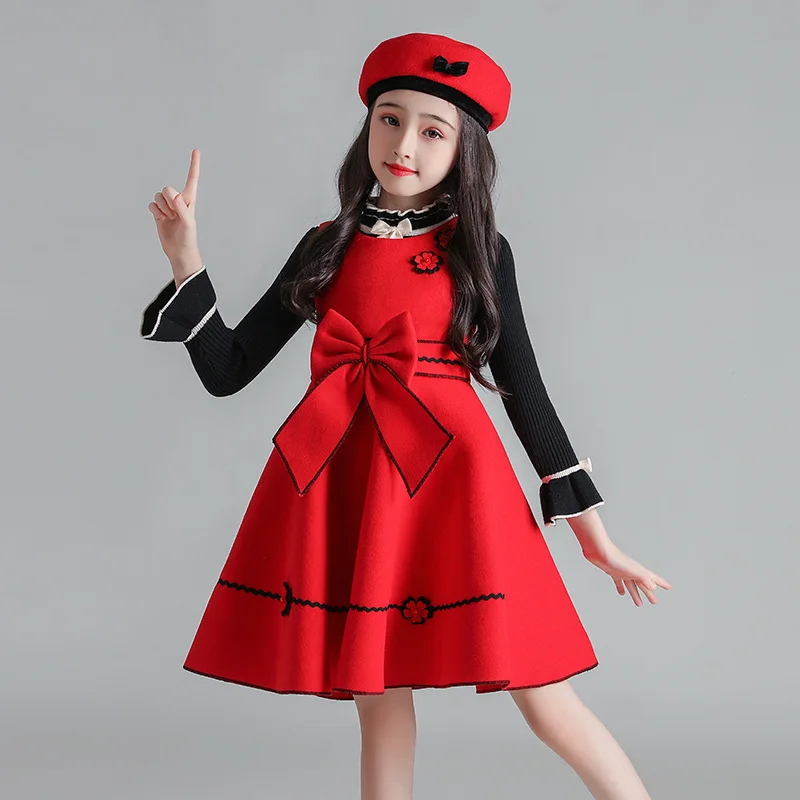 red baby frock design