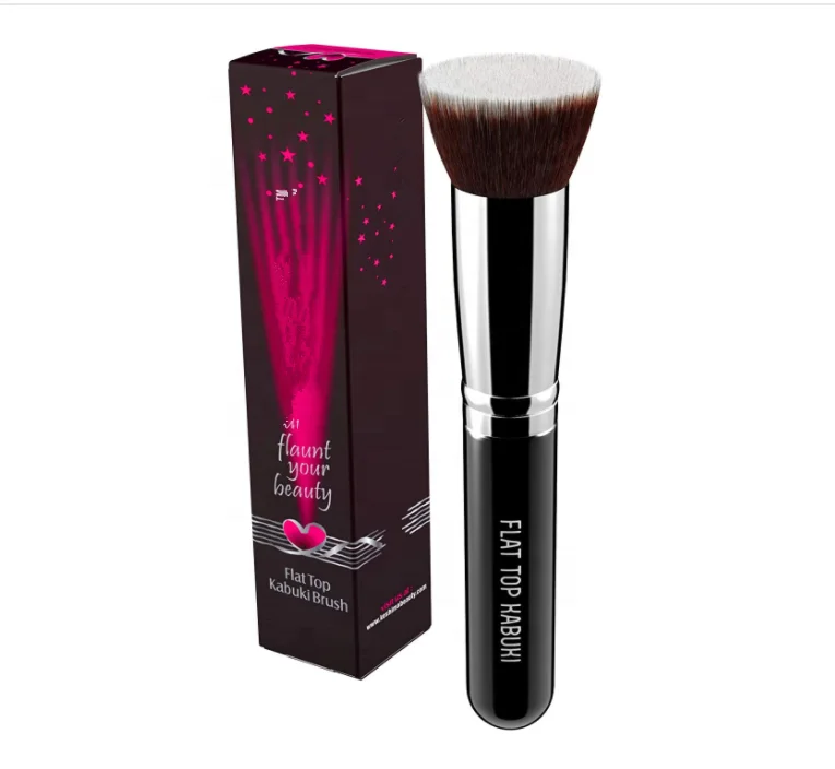 

Amazon Hot Selling Flat Top Kabuki Foundation Brush Premium Makeup Brush, Pink