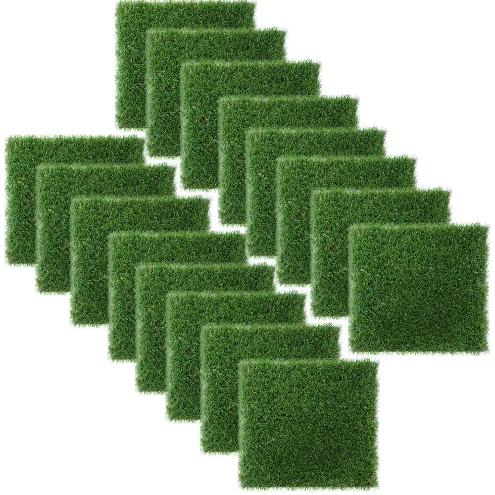 

Hot Tub Grass Tiles Flooring Artificial Grass Square Tile