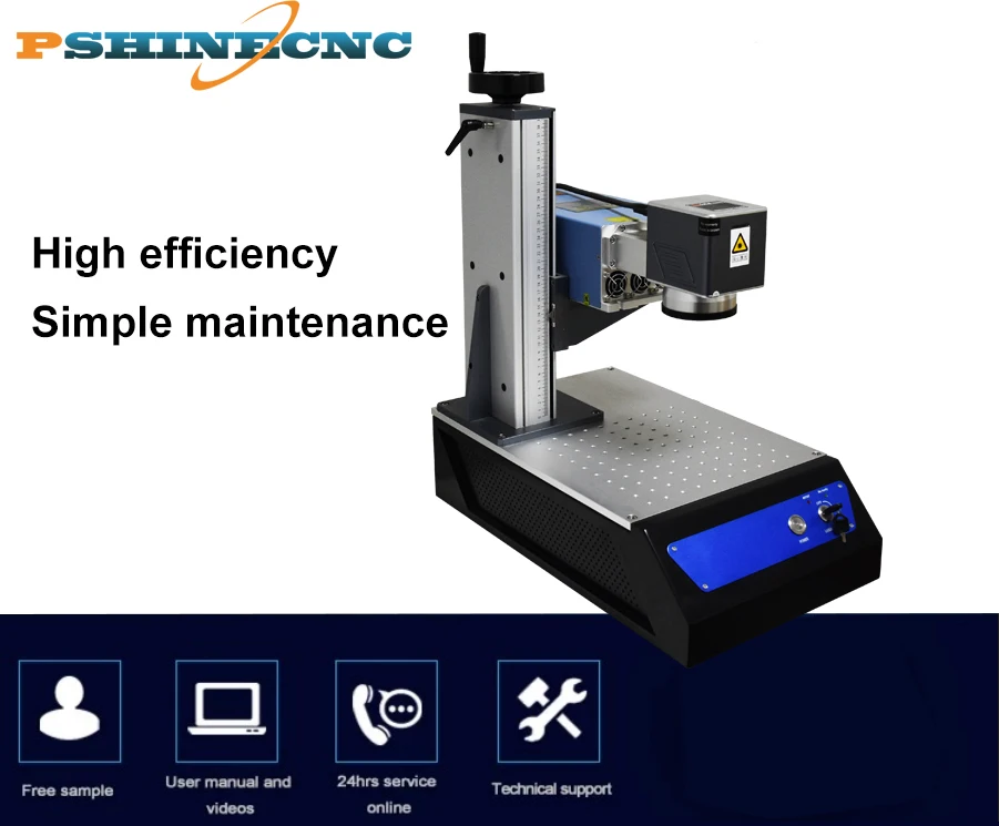 Free shipping mini uv fiber laser marking engraving machine price