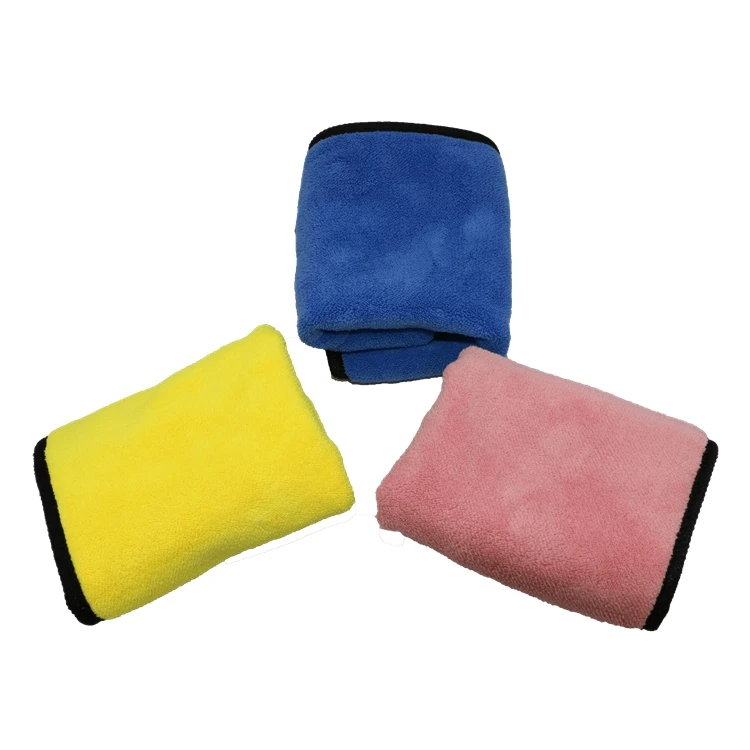
Logo printing microfiber double-sided car cleaning wash towel 
