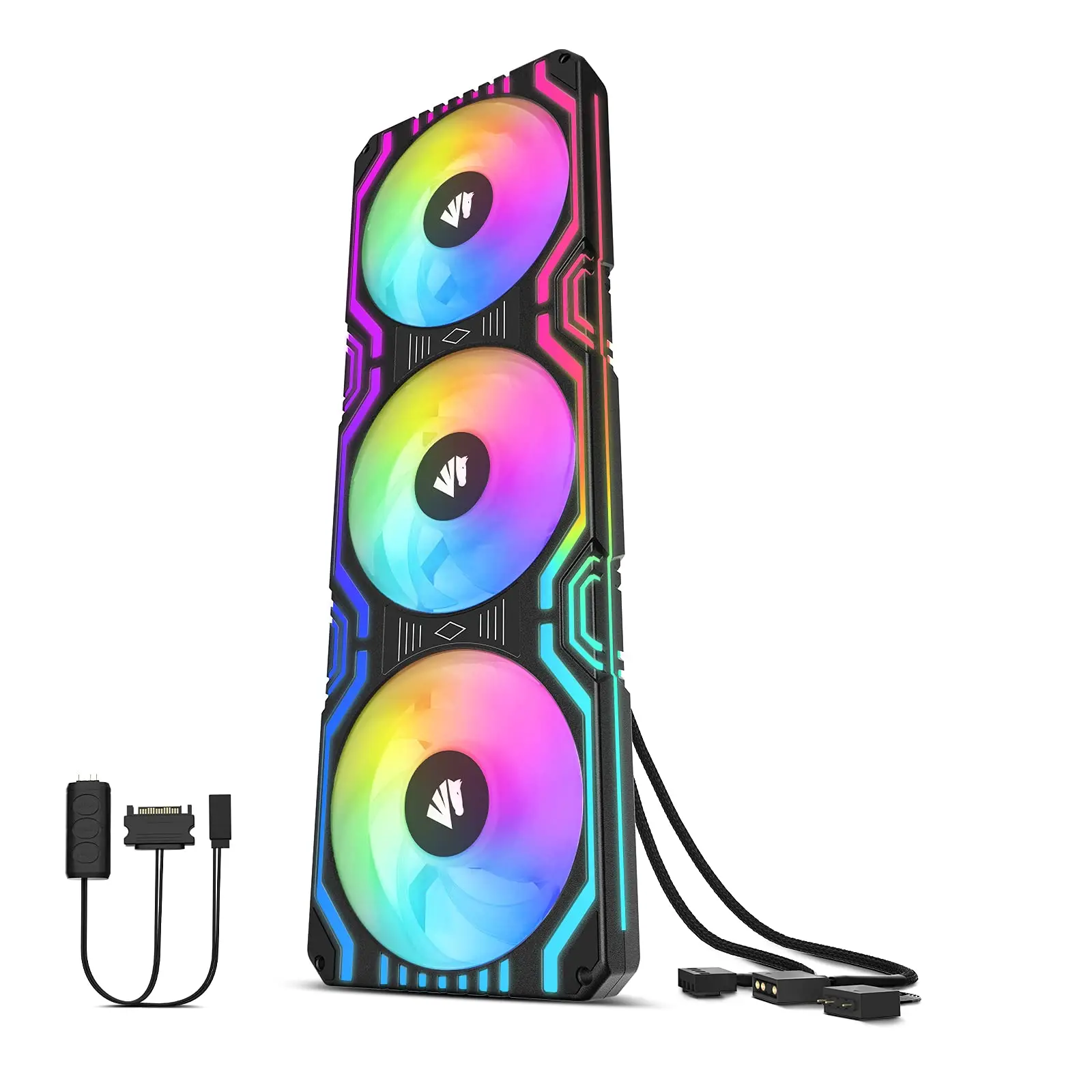 Asiahorse OEM High Performance Lower MOQ 360MM ARGB Integrated Pc Water CPU Cooling Radiator Aluminum Cooling PC case rgb fans