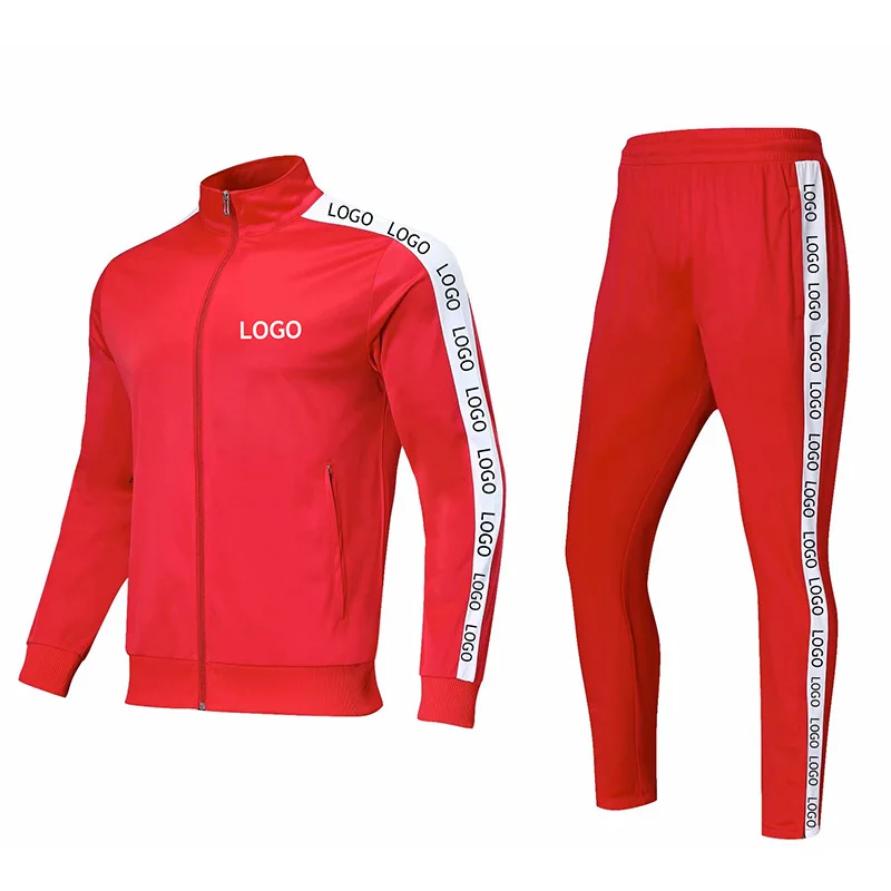 

Blank Custom Sweatsuit Sets Tracksuits Sportswear for Men Jogging Tracksuits with Side Strips