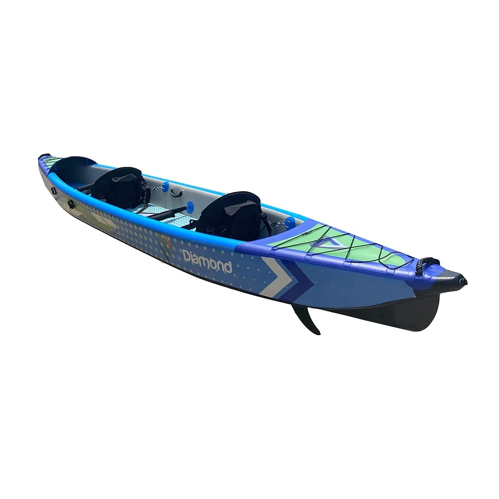 

Histar Customized 4.70m Pro Inflatable Double Seaters 2 or 3 Person Wheeled Bag OEM Colorful Drop Stitch Tandem Fishing Kayak