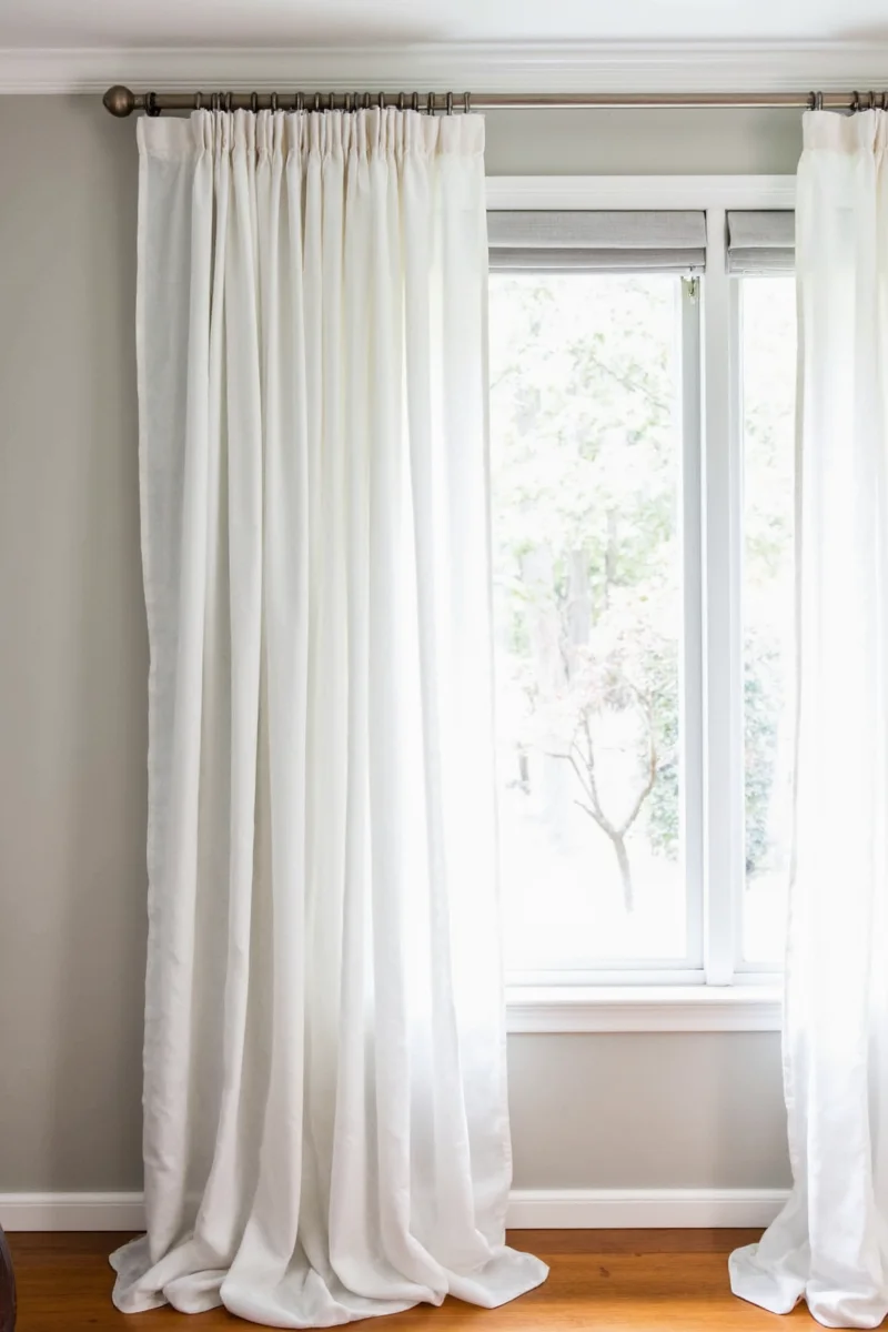 Layered Curtains Using Command Hooks