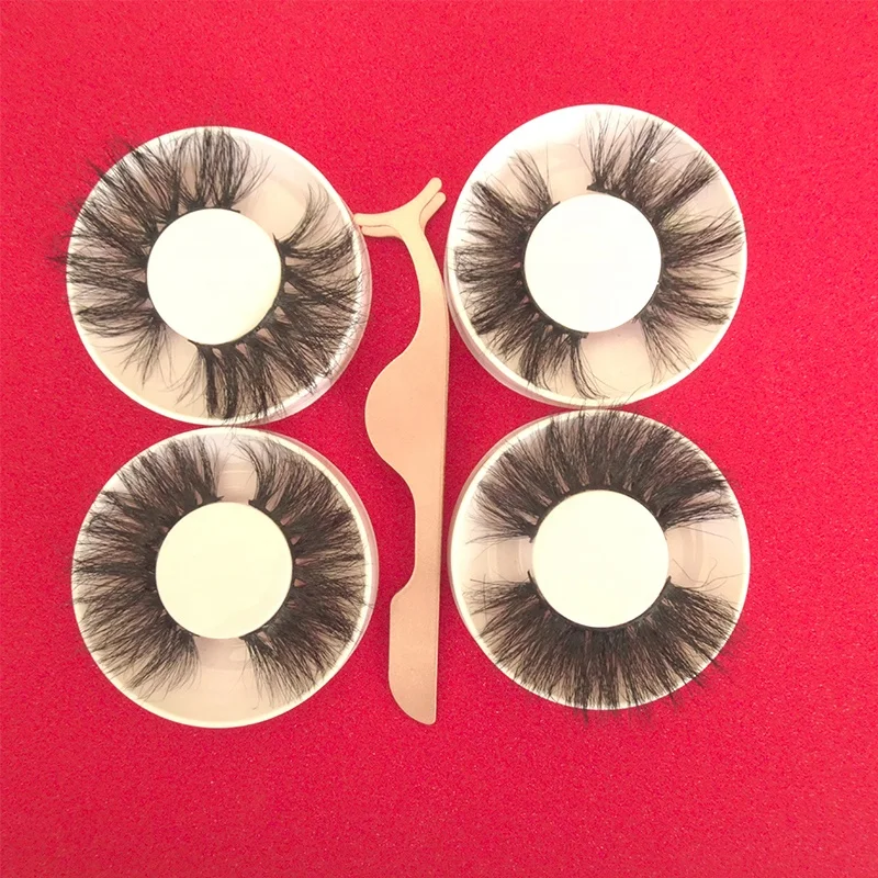 

25mm 5d mink eyelash 100% real mink fur lashes individual mink eyelashes, Natural black