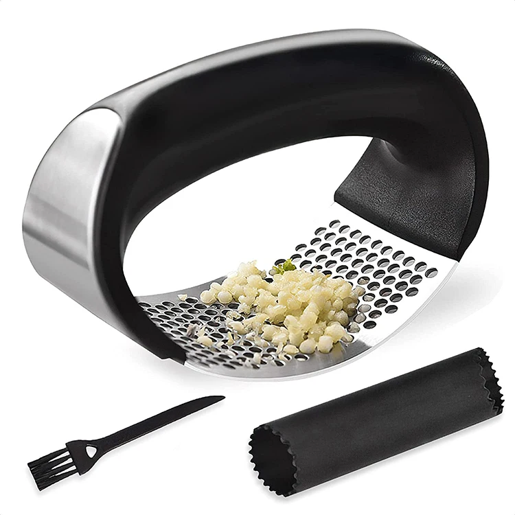 

High Quality Home Kitchen Accessories Tools Stainless Steel Ginger Crusher Garlic Press