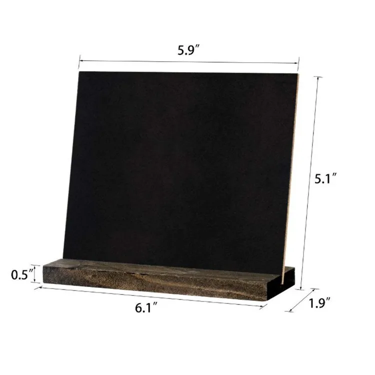 wooden chalkboard table signs