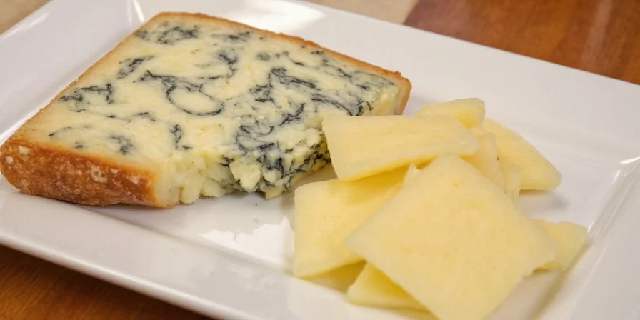 Raclette and blue cheese melt.