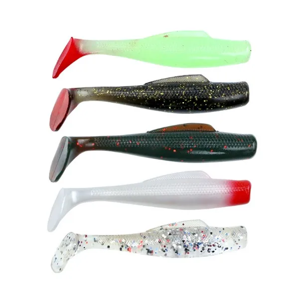 

fishing bait 6pcs/pack 85mm 5g Mixed Color Bionic bait soft TPR fishing Simulated soft shade lure