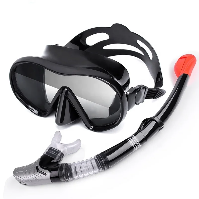 

Full Mirror Anti-fog Myopia Anti-Fog Goggles Glasses Diving Swimming Easy Breath Tube Set Diving Mask