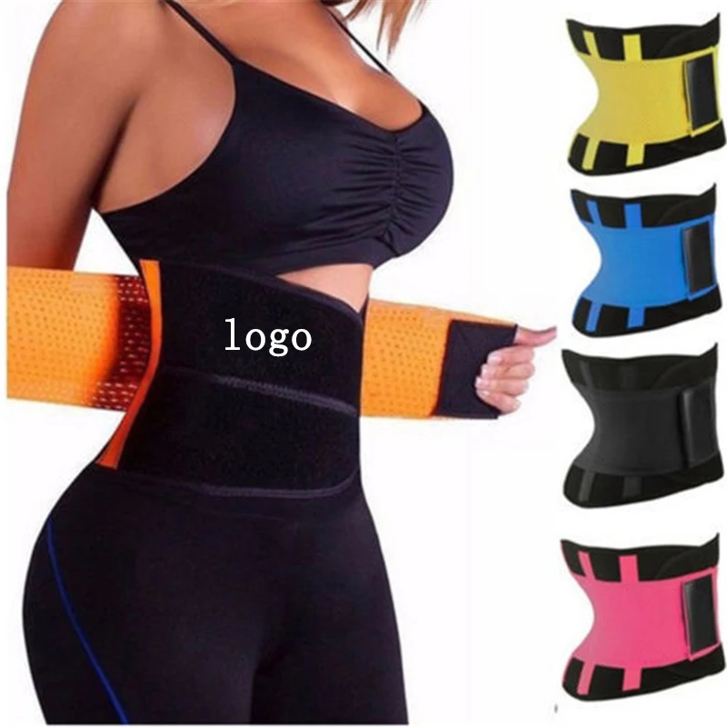 

High Quality Plus Size Sport Girdle Waist Slimming Belt Sauna Belt Waist Cincher Trimmer Sweat Waist Trainer Belt For Women, Solid