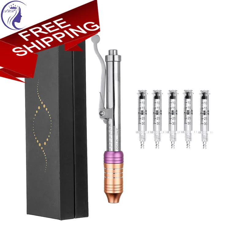 High pressure adjustable needle free hyaluronic filler pen injector /hyaluronic pen injector for lip injection