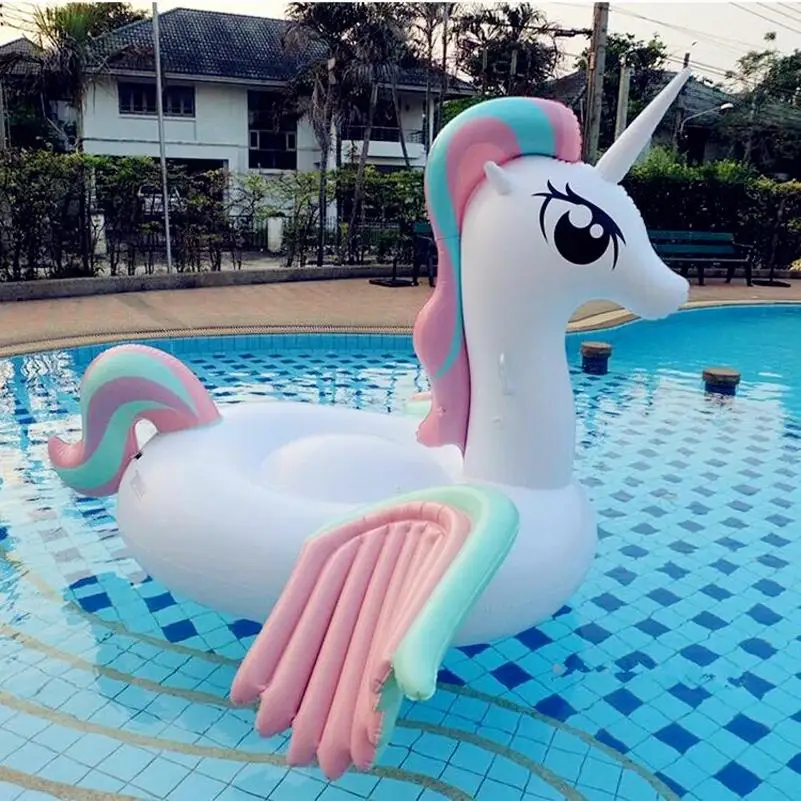 

Custom Inflatable Water Float Rider Big Unicorn Pool Float Inflatable Floating Water Unicorn Toys, Customized color