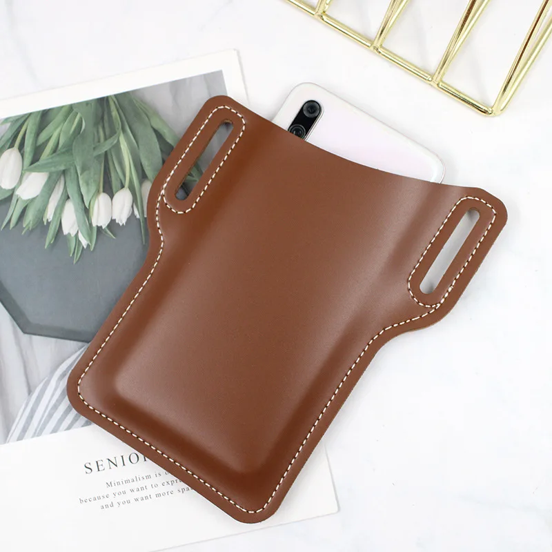 

Leather Phone Holster for Men Belt Clip Cell Phone Pouch Case Tool Bags Waist Bag Pack Mobile Phone Holster Holder with Belt Lo