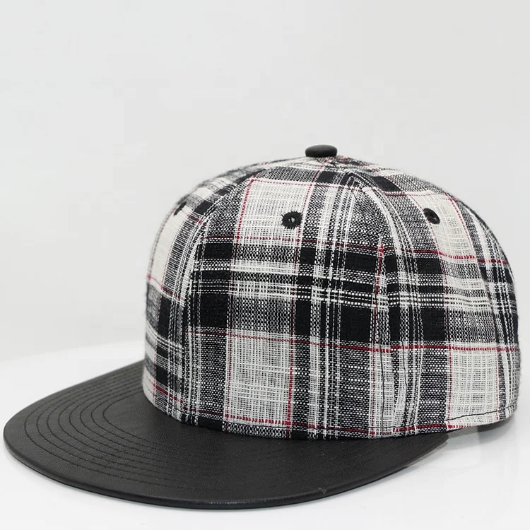 

Custom china manufacturer cap check unsix flat brim hip hop sport cap