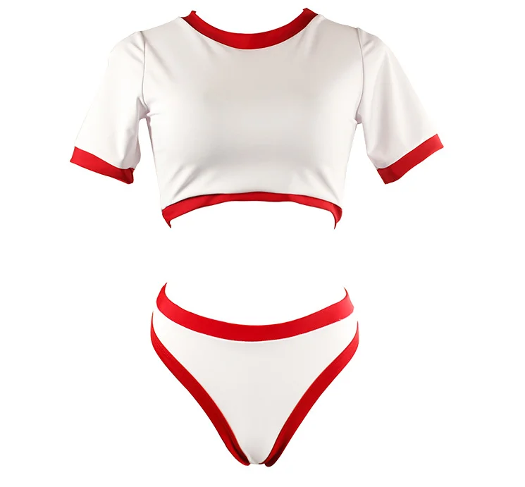 

Sports Bikini Swimwear Women High Waist Bathing Suit Brazilian Thong Bikini two pieces Swimwear & Beachwear, Picture