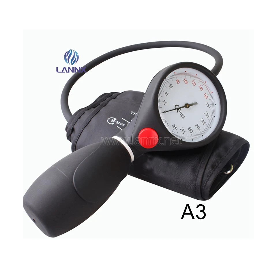 

LANNX A3 Quality Portable Manual Hand Blood Pressure Monitor Set Aneroid Sphygmomanometer Digital upper arm Tensiometers