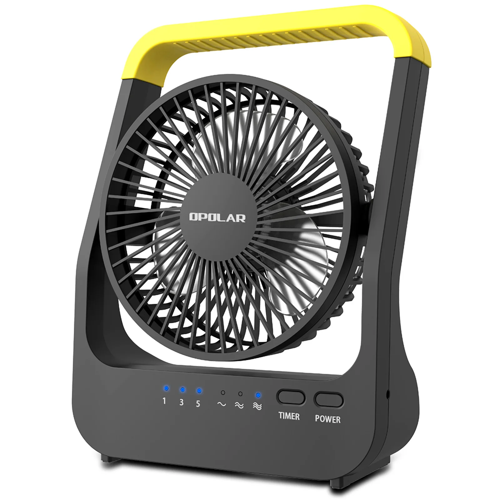 

In Stock 4 D Batteries USB Cable Rechargeable Portable Fan for desk Fan