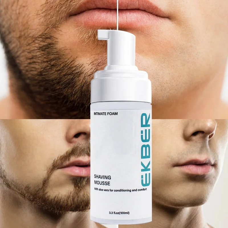 

New Arrival Beard Care Natural Rich Foaming Shaving Mousse Softening 100ml Beard Shaving Cream Face Hair Remover Shaving Mousse