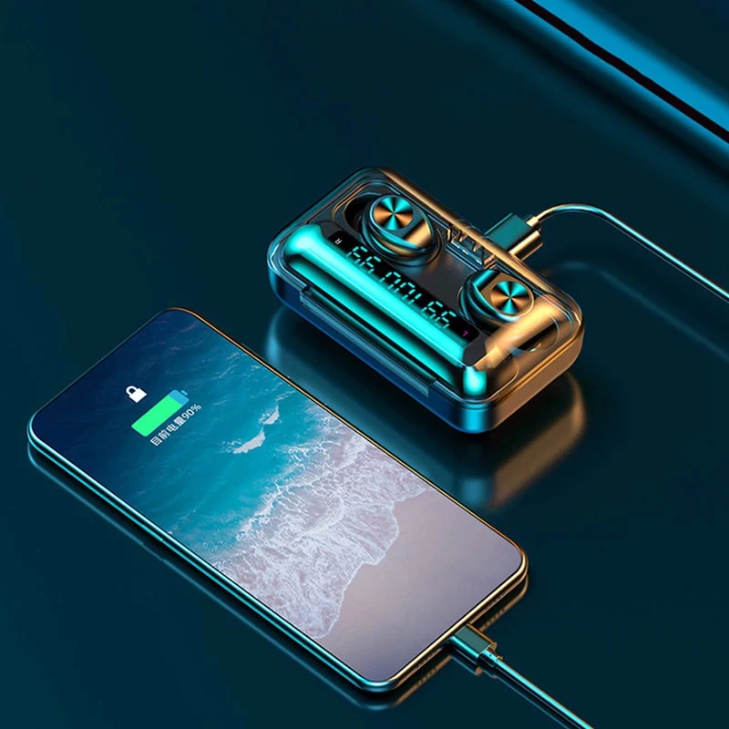 

2021 F9-5 Earbuds TWS V5.0 Audifonos Wireless Headphone Deep Headset Sound Stereo Fone Wireless Earphones TWS F9 Earbuds