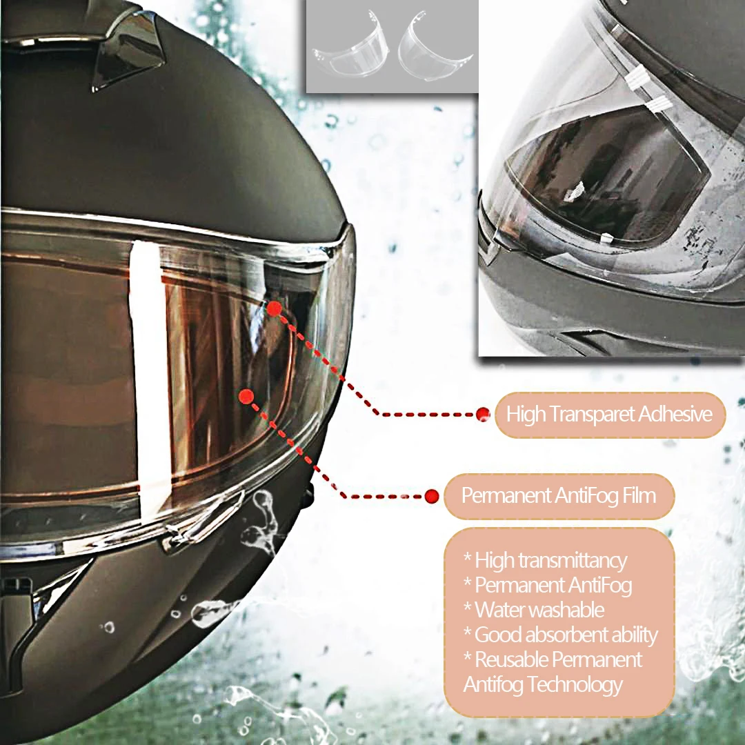Photochomic Anti Fog Viso Inset Fo You Helmet Viso - Weepo