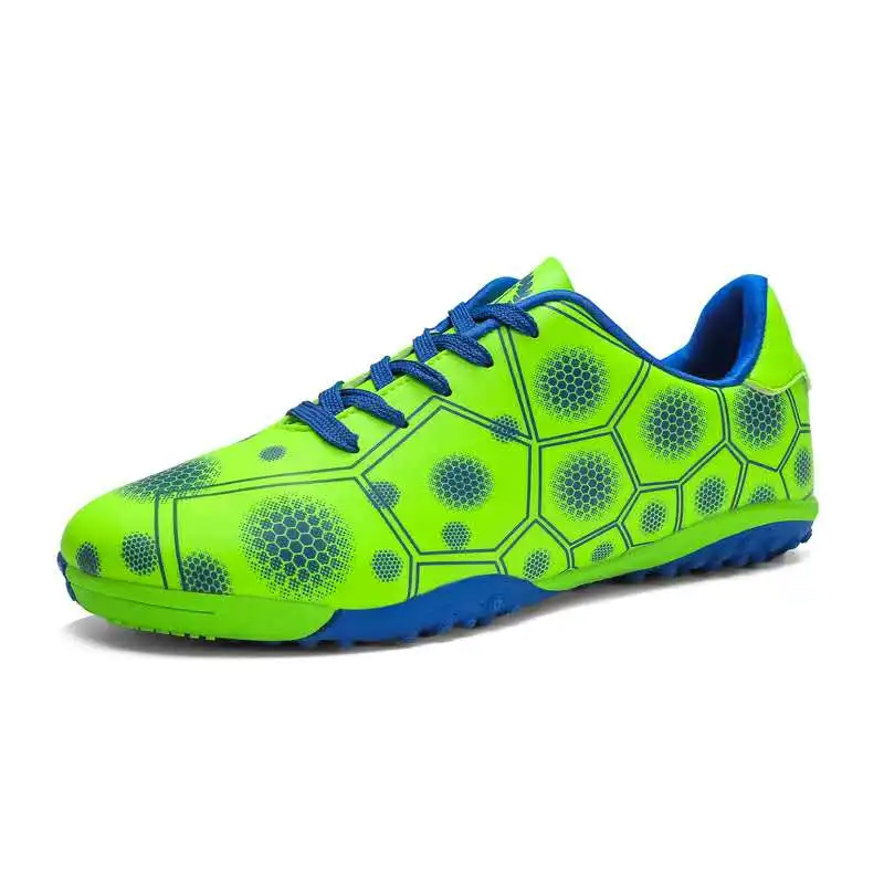 

Good Quality Men Sports Soccer Football Shoes, Green/red/blue