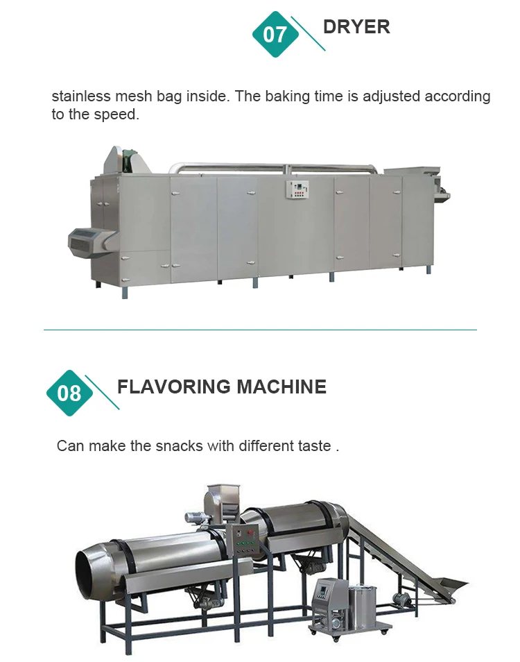 Industrial Multi-Function Corn Puff Core filled Snack Production Line