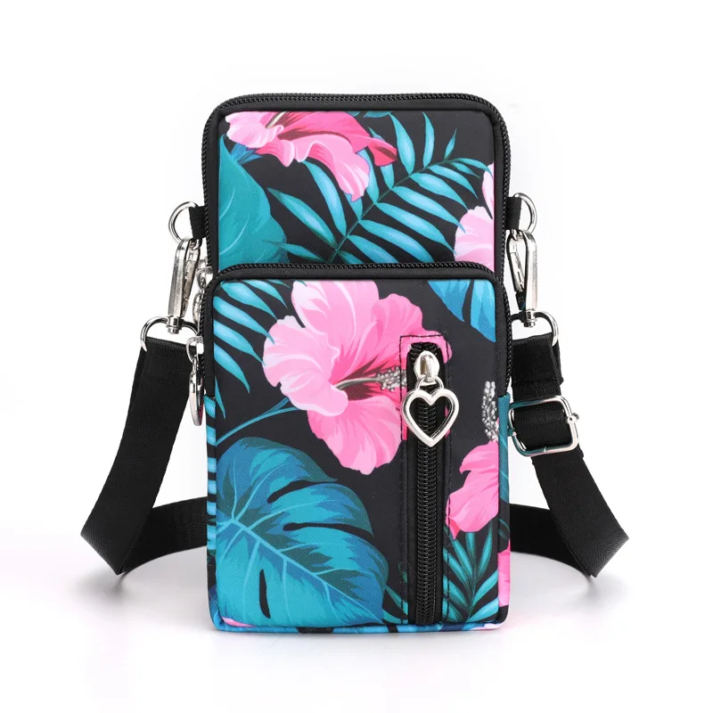 

High quality outdoor sport fitness messenger crossbody phone bag for women small shoulder bag, Candy colors