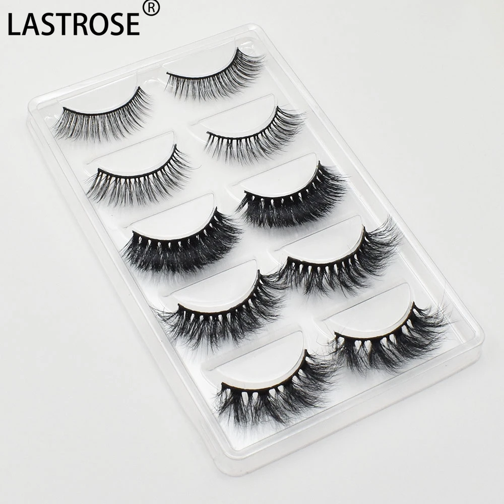 

free shipping 5 pairs faux mink lashes promotion activities 3d natural false eyelashes