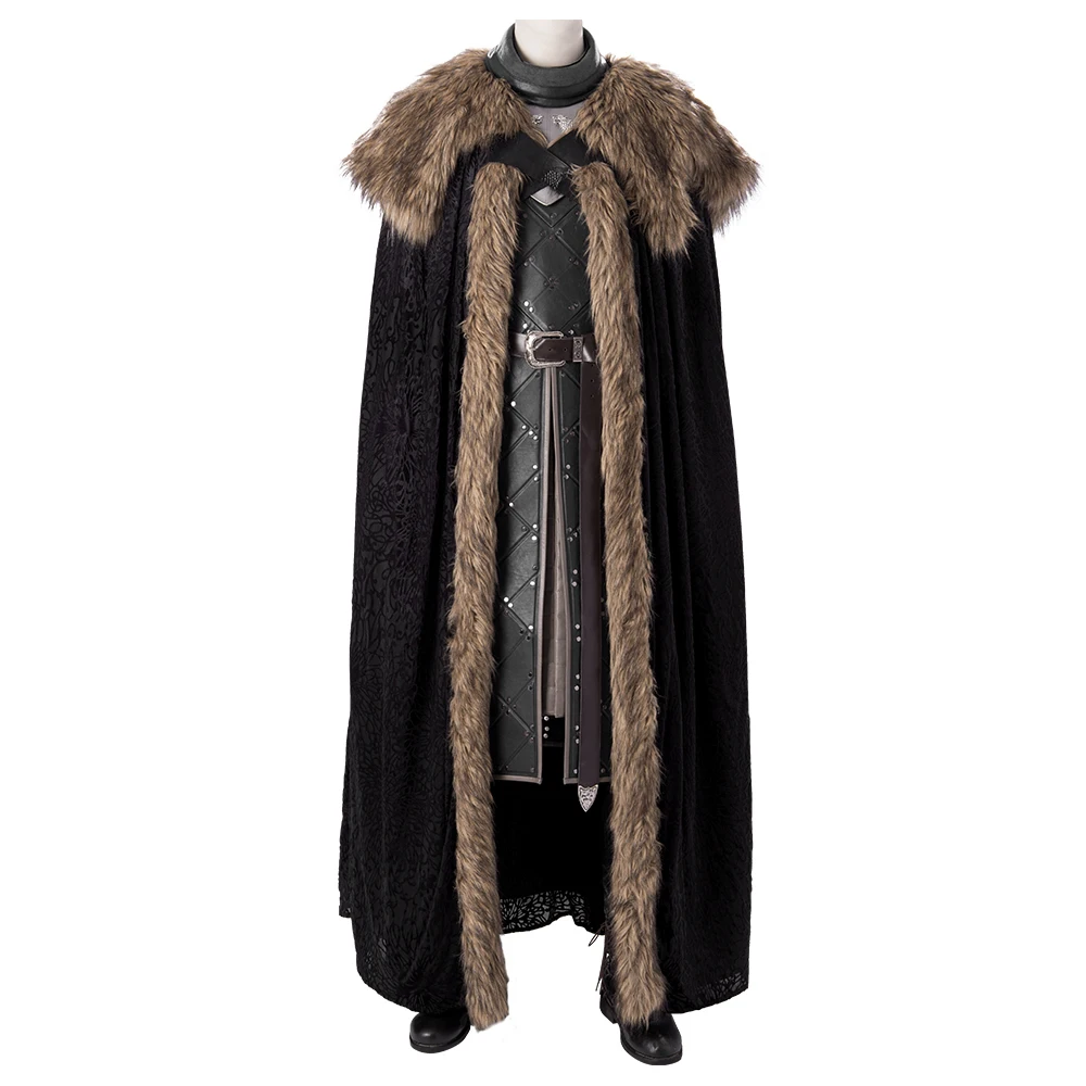 

Game of Thrones Season 8 Jon Snow Cosplay Costume Adult Costume Set MZX 20190275, Photo