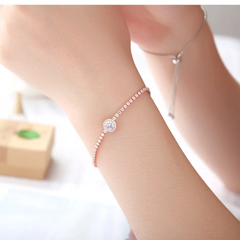 

Jessy Dropshipping Party Jewelry Designer Charms Bracelets Stainless Steel  Diamonds Bracelets, Rose gold