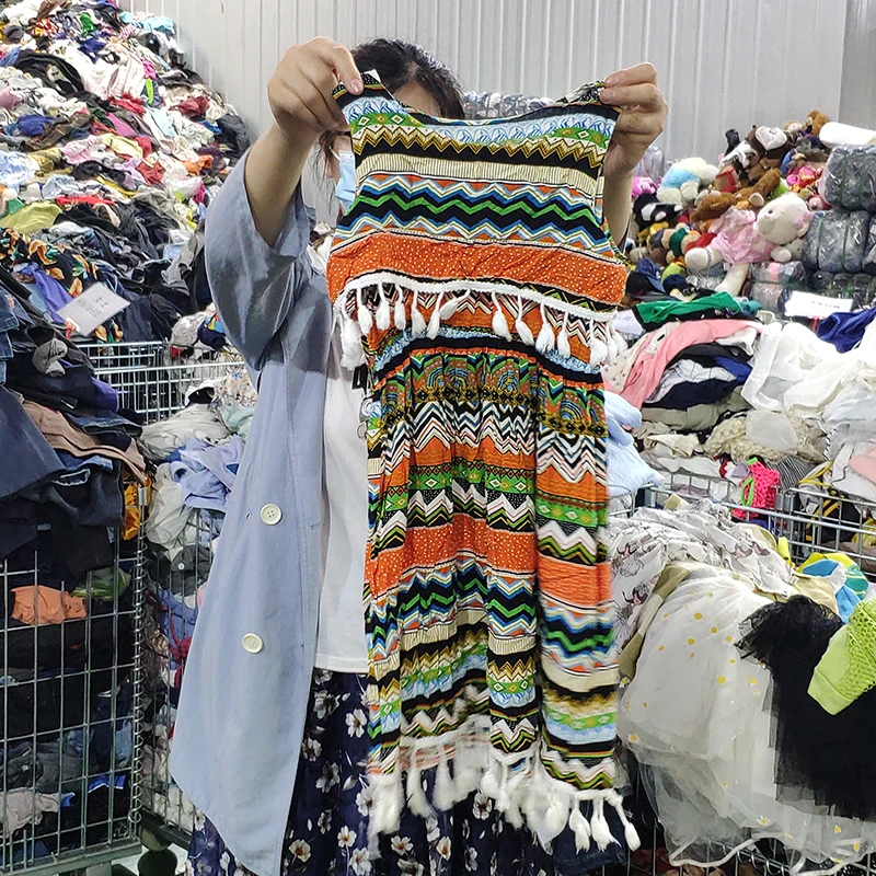 

Baby clothes factory children dress summer used clothes kids clothing children's t-shirt used clothing, Mixed color
