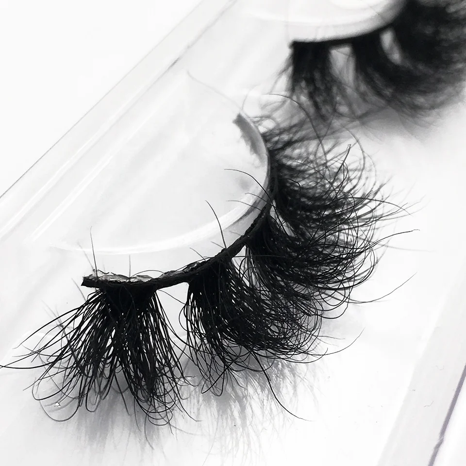 

Mink Eyelash Wholesale Fluffy 3d Mink Lashes Vendor Paper Lash Packaging Box Full Strip Lashes Messy Natural Mink Eyelashes